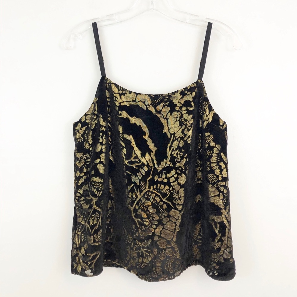 Alice + Olivia metallic velvet tank (D1)